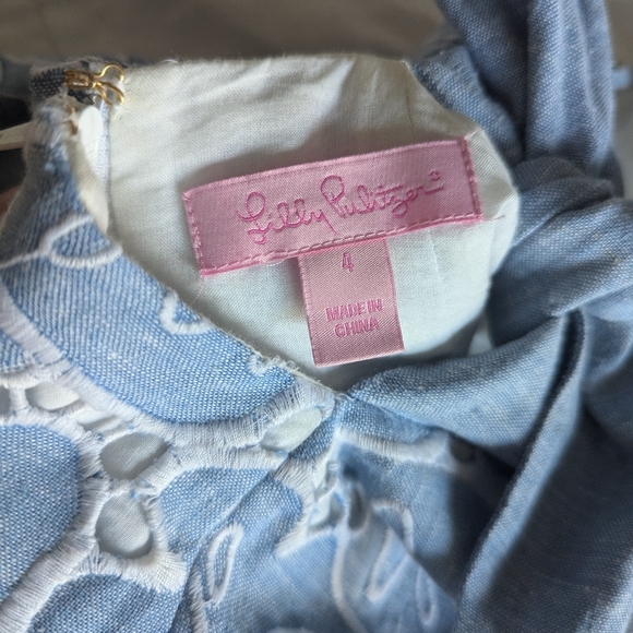 Embroidered Lily Pulitzer Bow Dress - Picture 4 of 5